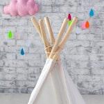 5-Pole Giant Kids Teepee - Natural Canvas alternate 2