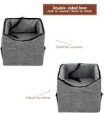 Booster Car Seat & Pet Bed - Medium, Grey alternate 3