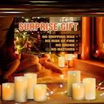 Flameless Wax LED Candles, 3-Pack alternate 1