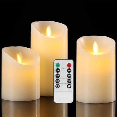 Flameless Wax LED Candles, 3-Pack cover