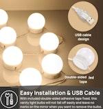 Hollywood Vanity LED Makeup Lights, 3 Colors alternate 5