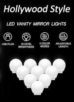Hollywood Vanity LED Makeup Lights, 3 Colors alternate 8