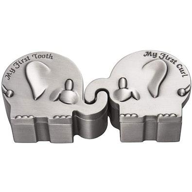 Kids' First Curl & Tooth Keepsake Box - Elephant cover