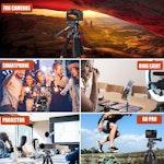 Professional Aluminum Camera Tripod, Orange alternate 1