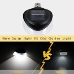 SMY 4pcs LED Solar Gutter Lights, IP55 Waterproof alternate 1