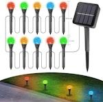 Solar Christmas Garden Lights, 10 LED Pathway