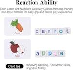 Wooden Alphabet & Number Fridge Magnets Set alternate 1