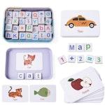 Wooden Alphabet & Number Fridge Magnets Set alternate 6