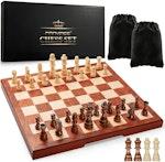 Wooden Chess Set for Kids & Adults
