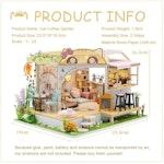 Cat Coffee Dollhouse Kit with Furniture & Music alternate 1