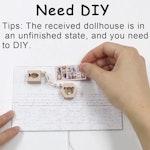 Cat Coffee Dollhouse Kit with Furniture & Music alternate 5