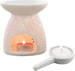 Ceramic Tealight Oil Burner & Aroma Diffuser