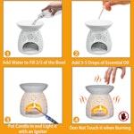 Ceramic Tealight Oil Burner & Aroma Diffuser alternate 2
