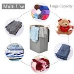 Canvas Laundry Basket with Lid alternate 3