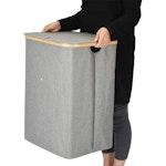 Canvas Laundry Basket with Lid alternate 4