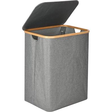Canvas Laundry Basket with Lid cover