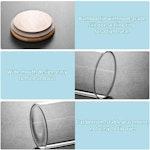 12 Pack Glass Storage Jars with Bamboo Lids