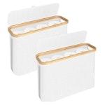 2 Pack Toilet Paper Storage Basket (White) alternate 1