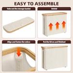 2 Pack Toilet Paper Storage Basket (White) alternate 7