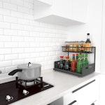 2 Tier Kitchen Sink Organiser (Black) alternate 2