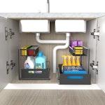 2 Tier Kitchen Sink Organiser (Black) alternate 4