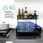 2 Tier Kitchen Sink Organiser (Black) alternate 6