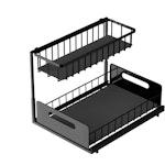 2 Tier Kitchen Sink Organiser (Black) alternate 8