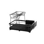 2-Tier Black Dish Drying Rack for Kitchen Counter alternate 8