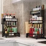 2-Tier Kitchen Spice Rack Organizer Storage Shelf alternate 8