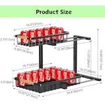 2-Tier Black Kitchen Under Sink Organiser alternate 8