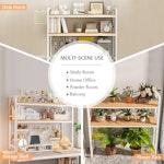2-Tier Metal Desktop Hutch Bookshelf alternate 2