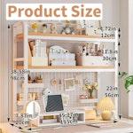 2-Tier Metal Desktop Hutch Bookshelf alternate 8