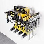 2-Tier Power Tool Rack Organizer Wall Mount