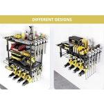 2-Tier Power Tool Rack Organizer Wall Mount alternate 4