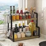 2-Tier Wooden Kitchen Countertop Spice Rack alternate 7