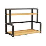 2-Tier Wooden Kitchen Countertop Spice Rack alternate 8