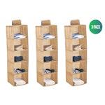 3 Pack 5-Tier Shelf Hanging Closet  (Beige) alternate 1