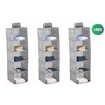 3 Pack 5-Tier Shelf Hanging Closet (Grey) alternate 1