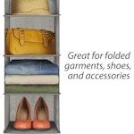 3 Pack 5-Tier Shelf Hanging Closet (Grey) alternate 5