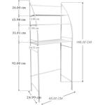 3-Tier White Over Washing Machine Storage Rack alternate 3