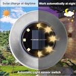 4-Pack Solar Waterproof Ground Lights for Outdoors alternate 1