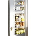 6 Tier Adjustable Baskets Over Door (White) alternate 2