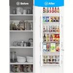 6 Tier Adjustable Baskets Over Door (White) alternate 4