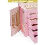 6-Layer Large Jewelry Box for Women (Pink) alternate 7
