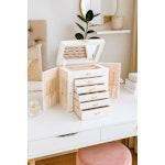 6-Layer Large Jewelry Box for Women (White) alternate 1