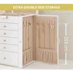 6-Layer Large Jewelry Box for Women (White) alternate 7