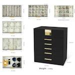 6-Layer Jewelry Organizer Box (Black) alternate 2