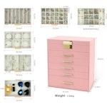 6-Layer Jewelry Organizer Box (Pink) alternate 2