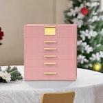 6-Layer Jewelry Organizer Box (Pink) alternate 6