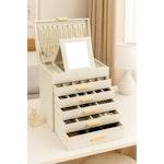 6-Layer Jewelry Organizer Box (White) alternate 1
